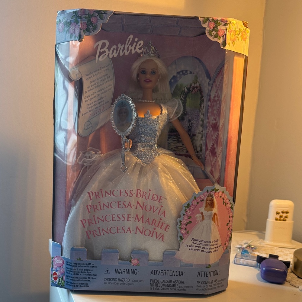 Barbie Princess Bride in Sparkling Blue and White